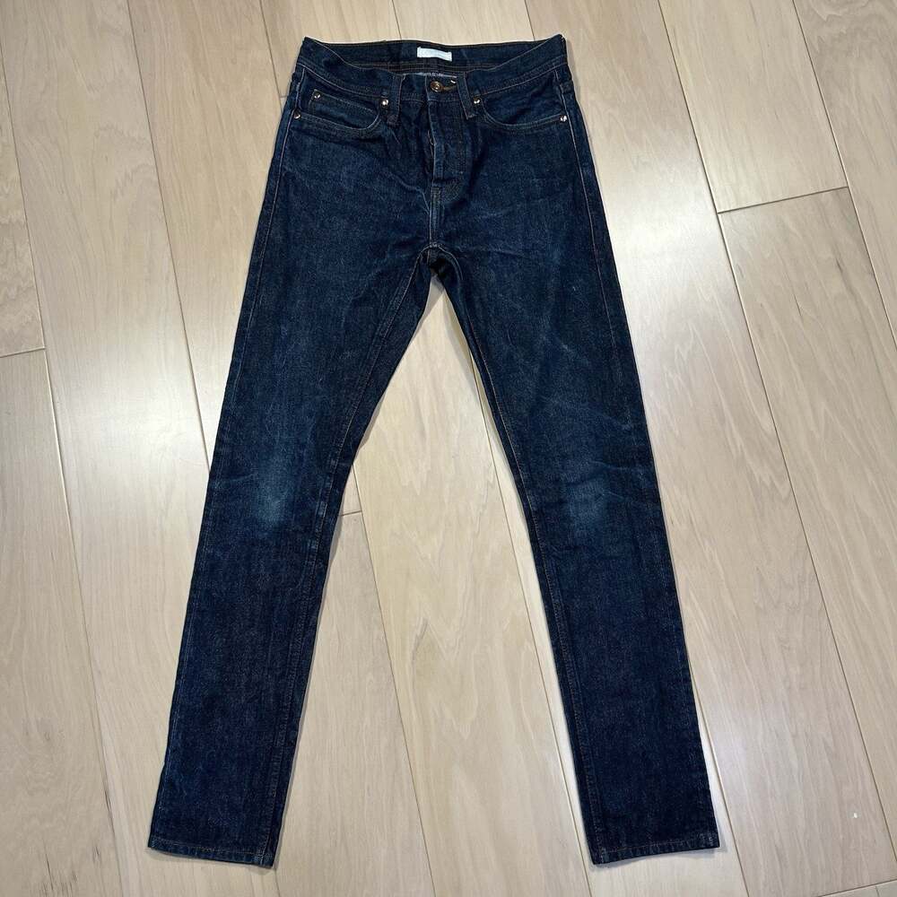 Unbranded Brand UB401 Tight Fit - 14.5oz Indigo Selvedge Denim Men’s 28x31